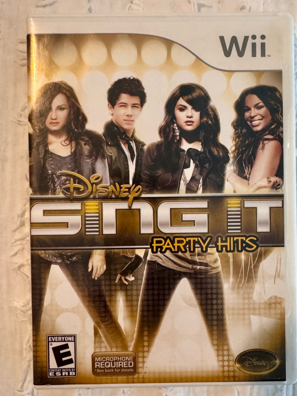 Disney Sing It Party Hits Wii Game - Gold, White, Black